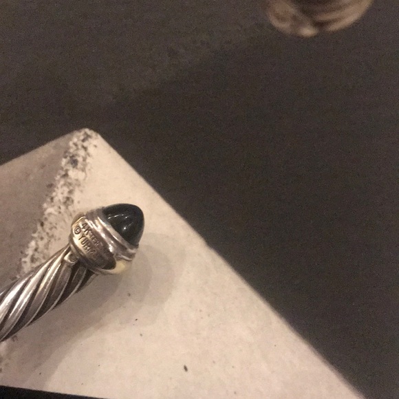 Sold David Yurman 7mm Cable bracelet 925 & 14k - Picture 6 of 8